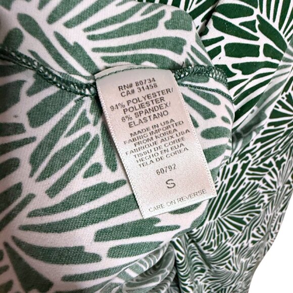 BCBGMaxAzria Green + White Floral True Wrap Dress Size Small - Picture 5 of 7
